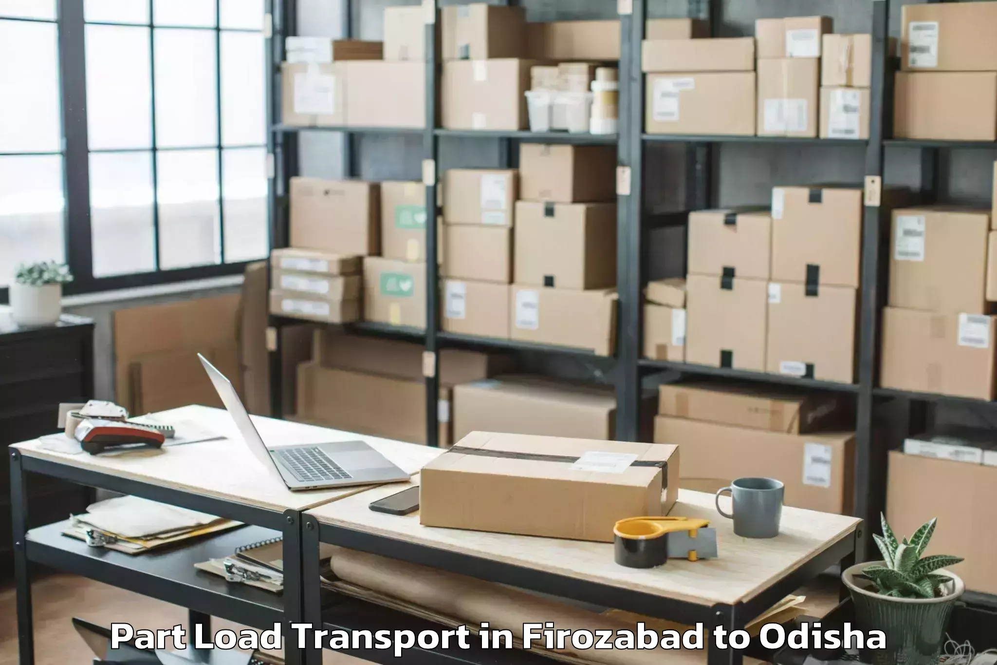 Top Firozabad to Talasara Part Load Transport Available